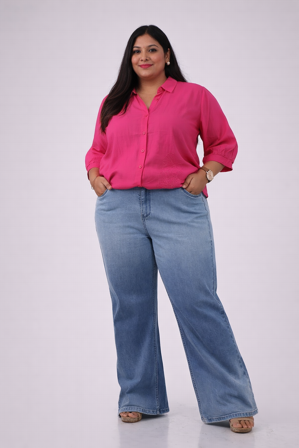 Everyday Comfort High-Rise Straight Fit Denim Jeans