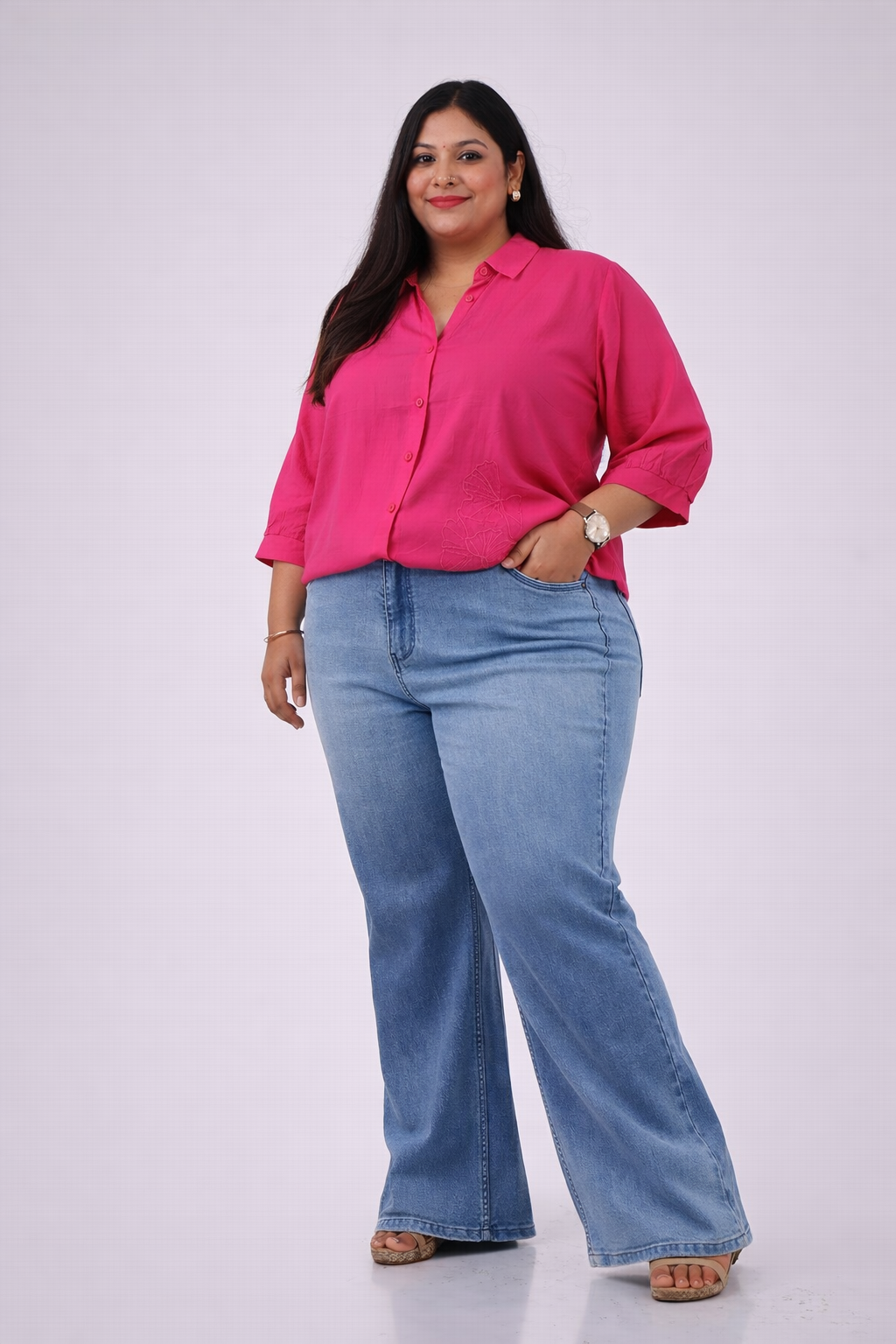 Everyday Comfort High-Rise Straight Fit Denim Jeans