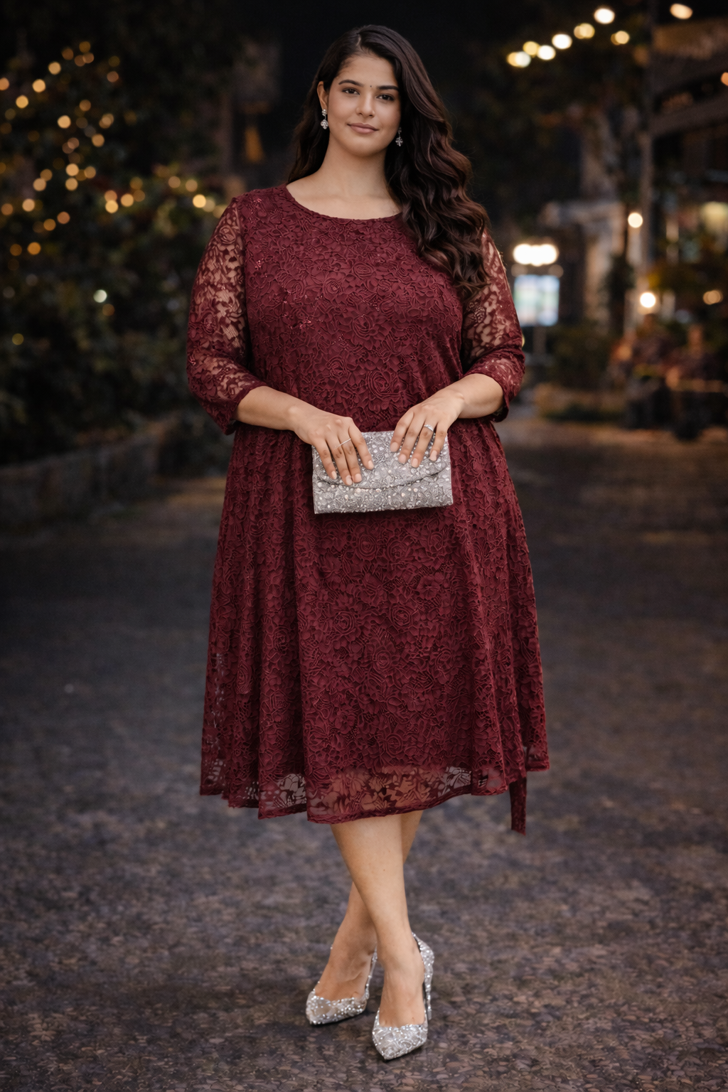 Lace Evening Dress