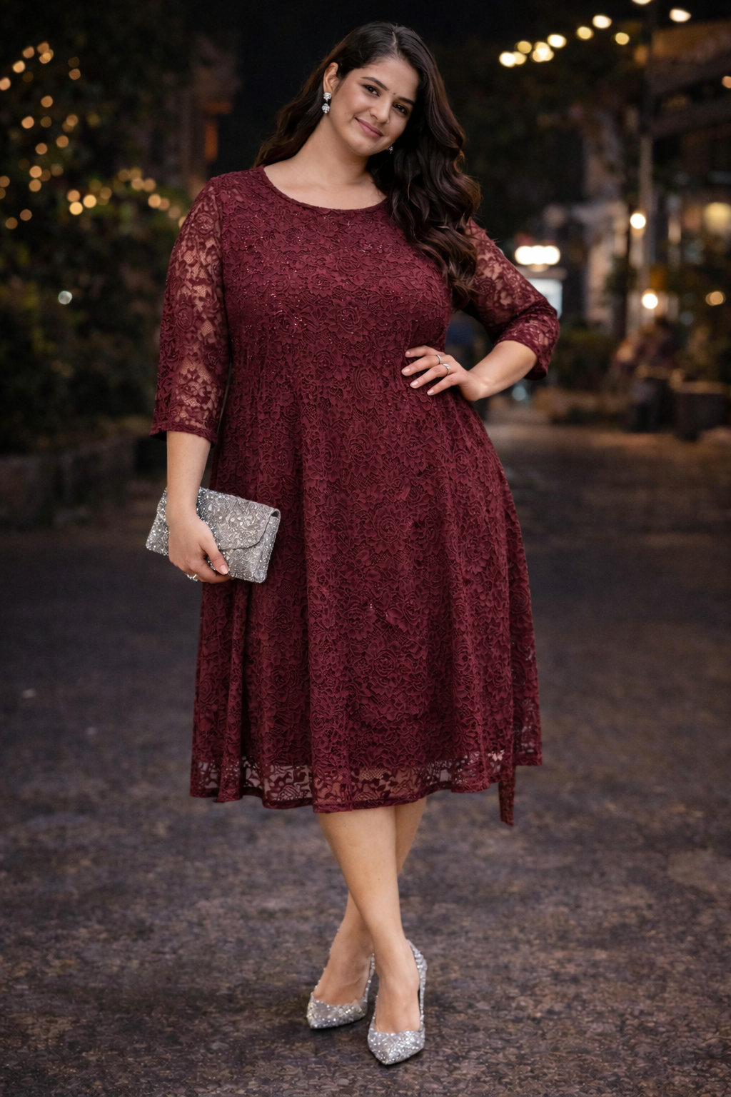 Lace Evening Dress