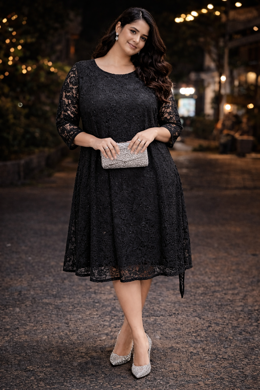 Lace Evening Dress