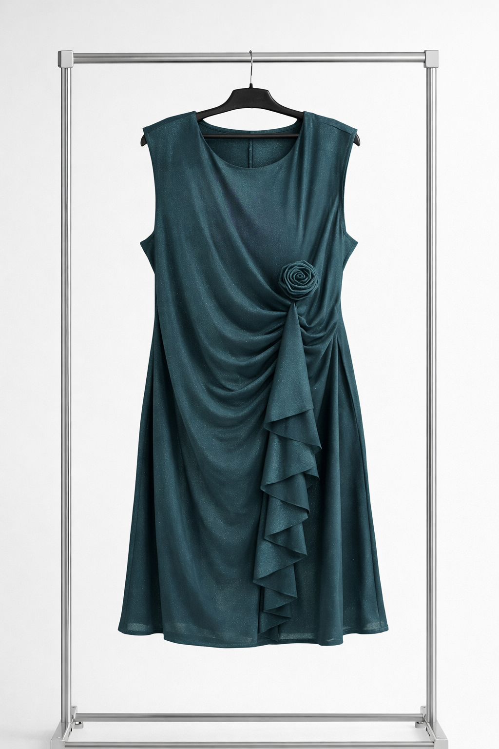 Emerald Drape Dress
