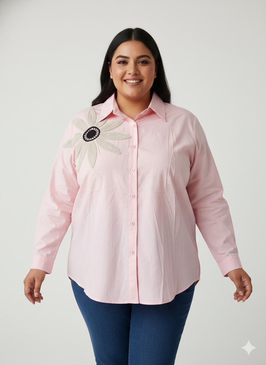 Embroidered Cotton Shirt