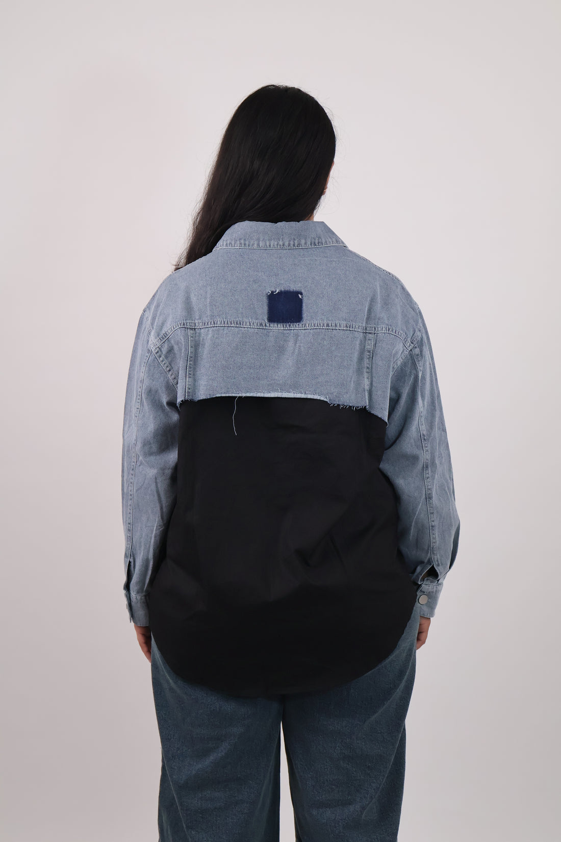 Denim Fusion Colorblock Shirt