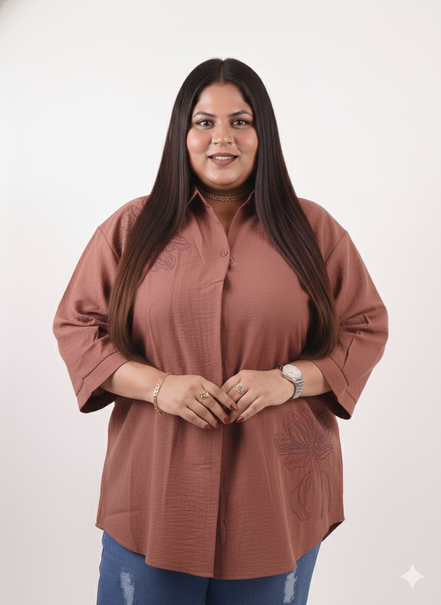 Effortless Flow Button-Front Top