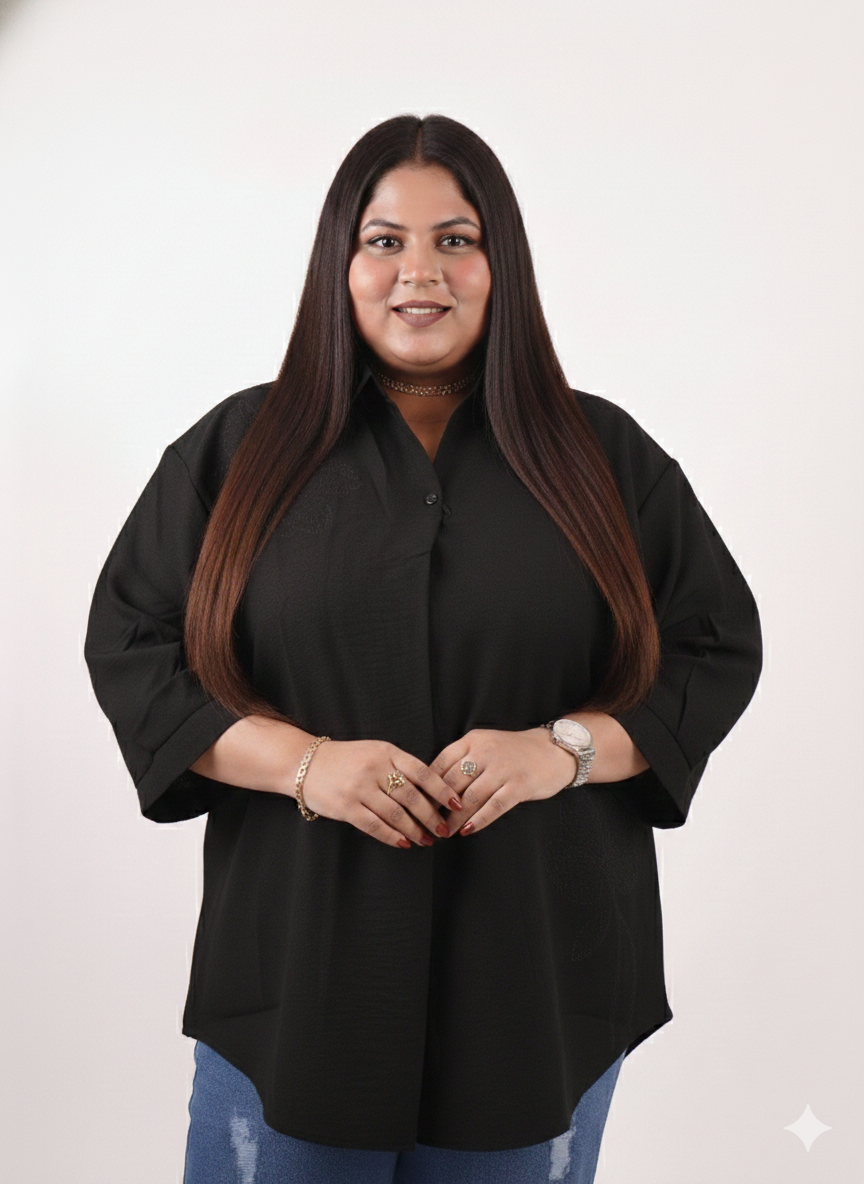 Effortless Flow Button-Front Top