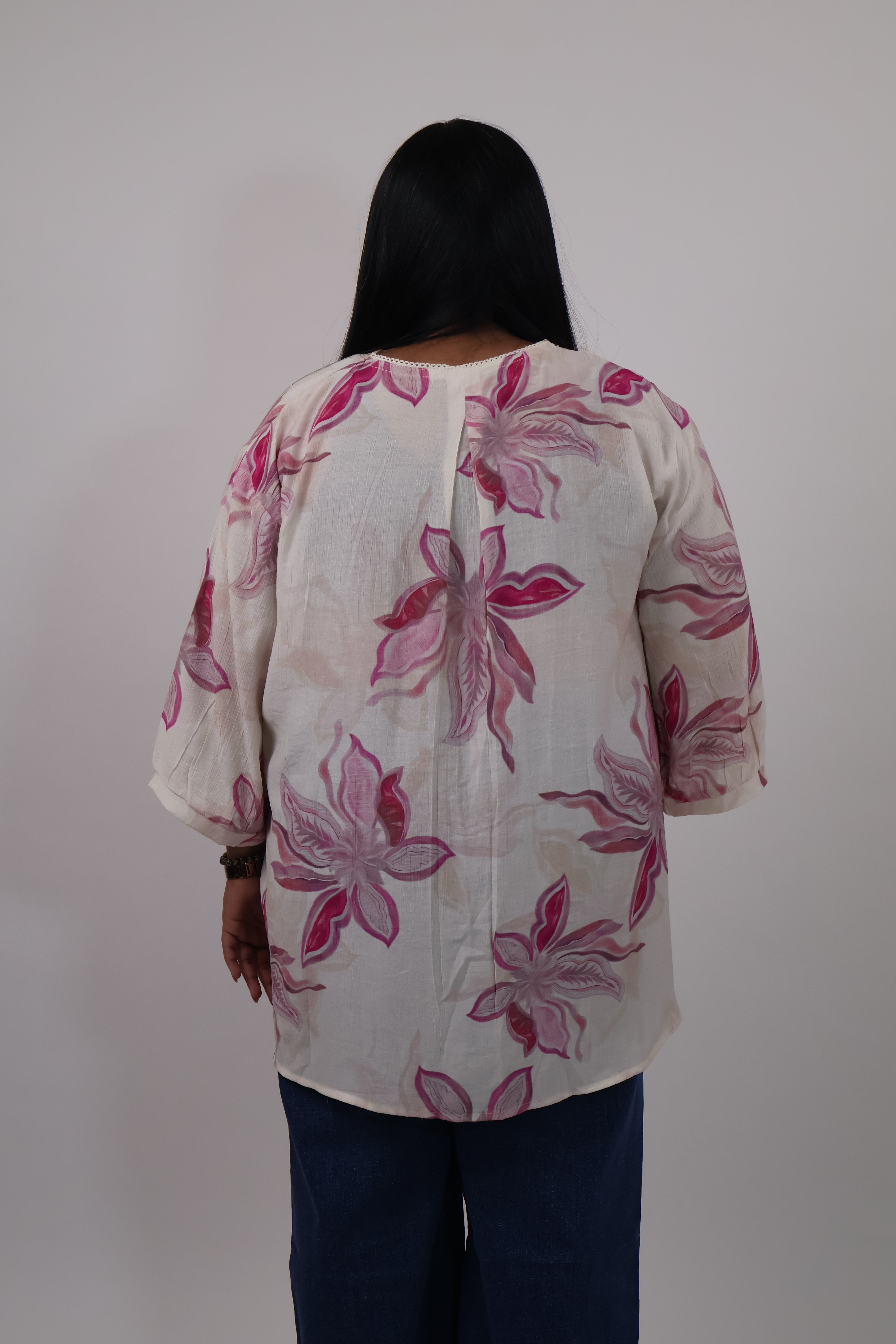 Bloomline Relaxed Button-Down Top