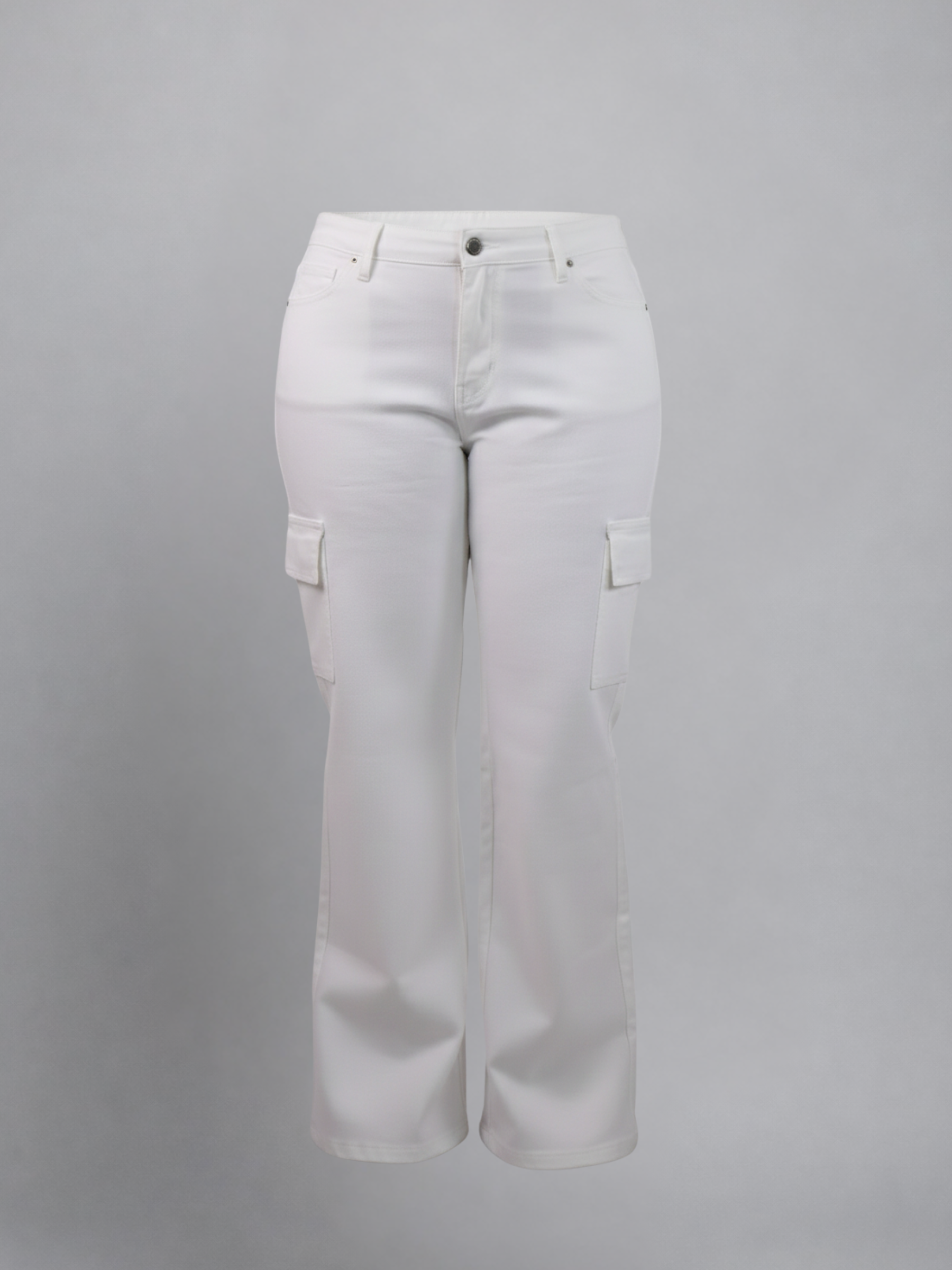 Signature Plus Curve High-Rise Bootcut Cargo Jeans