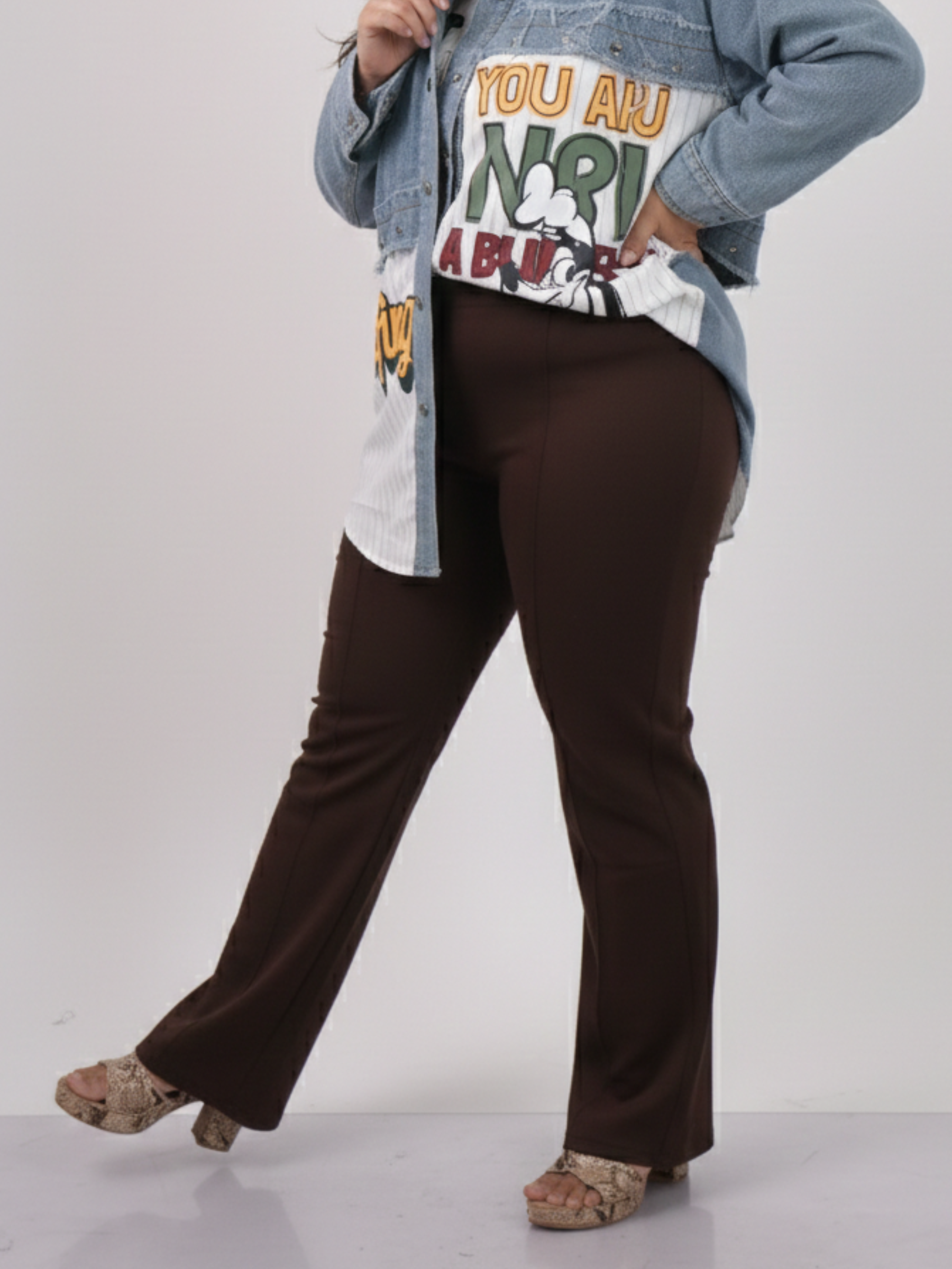 Formal Waist Button Leggings