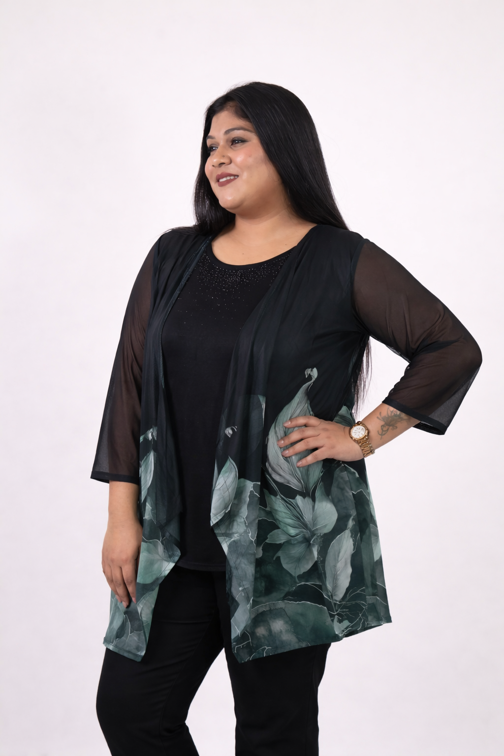 Forest Muse Printed Shrug